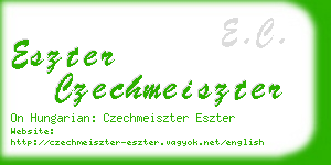 eszter czechmeiszter business card